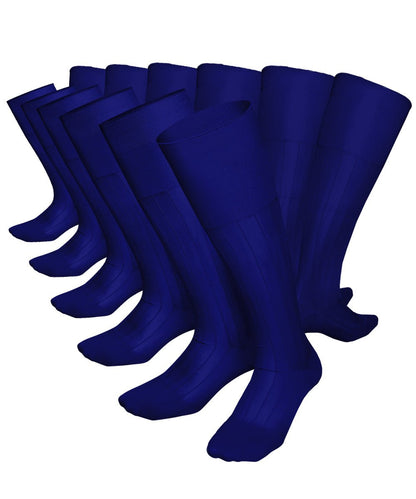 Vittorio Farina Men's Ribbed Shear Nylon Over The Calf Dress Socks