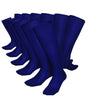 Vittorio Farina Men's Ribbed Shear Nylon Over The Calf Dress Socks