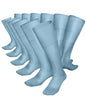 Vittorio Farina Men's Ribbed Shear Nylon Over The Calf Dress Socks