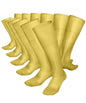 Vittorio Farina Men's Ribbed Shear Nylon Over The Calf Dress Socks