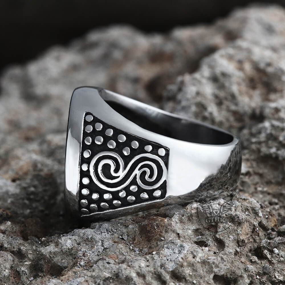 Om Aum Yoga Stainless Steel Ring