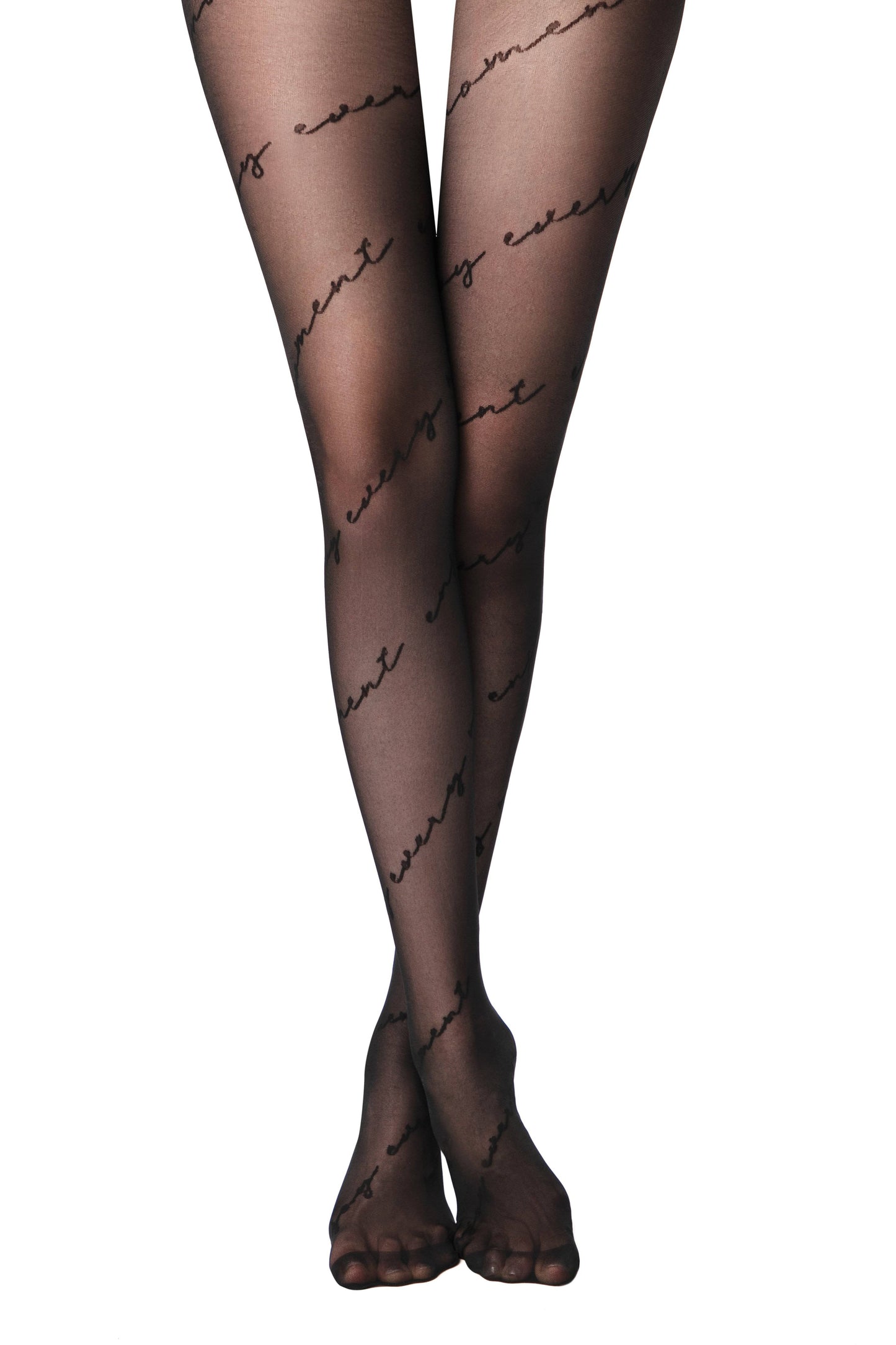 Fantasy Tights Conte Sentiment - Diagonal Inscriptions