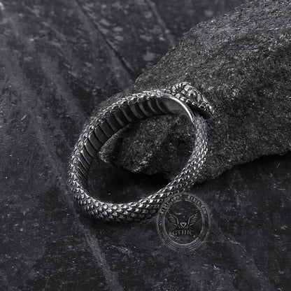 Ouroboros Snake Stainless Steel Ring