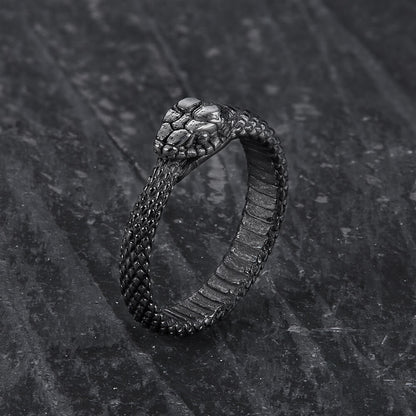 Ouroboros Snake Stainless Steel Ring