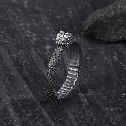 Ouroboros Snake Stainless Steel Ring