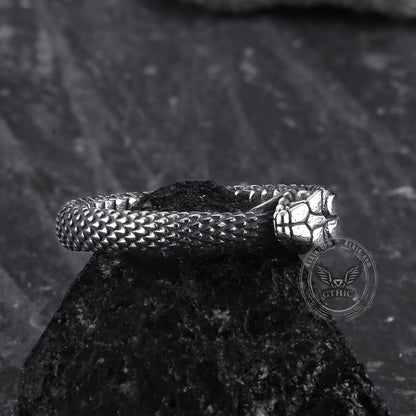 Ouroboros Snake Stainless Steel Ring