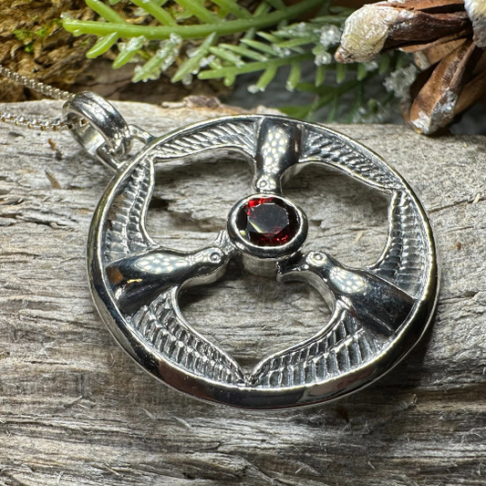 Rhiannon's Three Birds Goddess Necklace