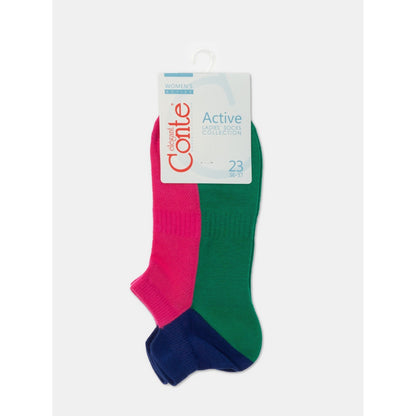 Cotton Ankle Socks Conte Active - With a "Tongue" 393