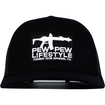 Pew Pew Lifestyle Patch Mid-Profile Snapback Hat