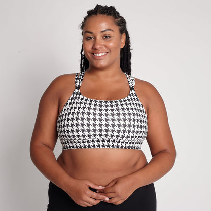 Chloé 4 Running Nursing & Pumping Sports Bra (Houndstooth)