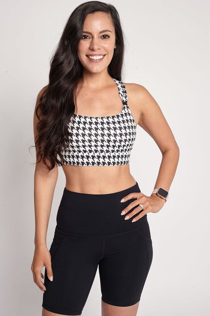 Chloé 4 Running Nursing & Pumping Sports Bra (Houndstooth)