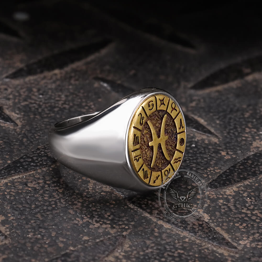 Pisces Stainless Steel Ring