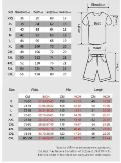 Pleasure Devil Short Sleeve T-shirt and Shorts Set