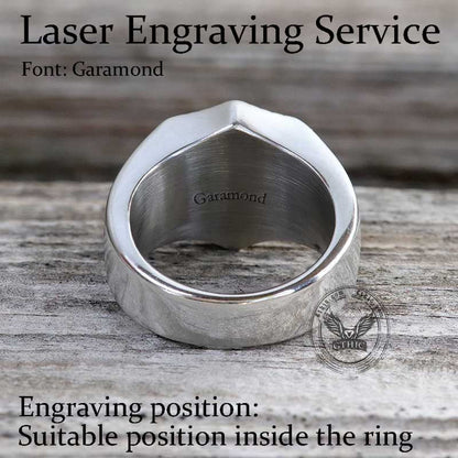 Polished Cross Stainless Steel Christian Ring