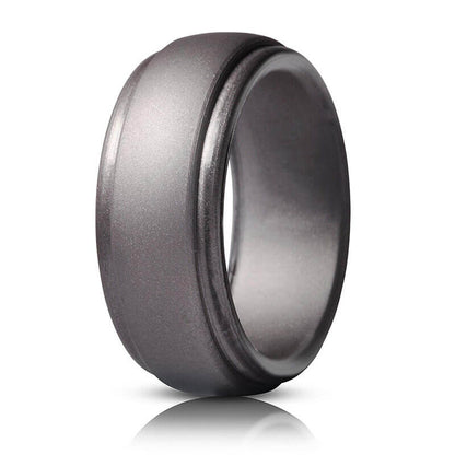 Polished Step-Edge Silicone Ring