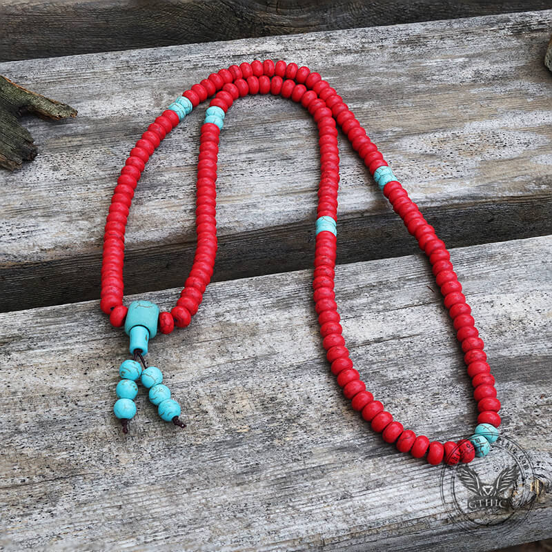 Prayer Beads Turquoise Necklace