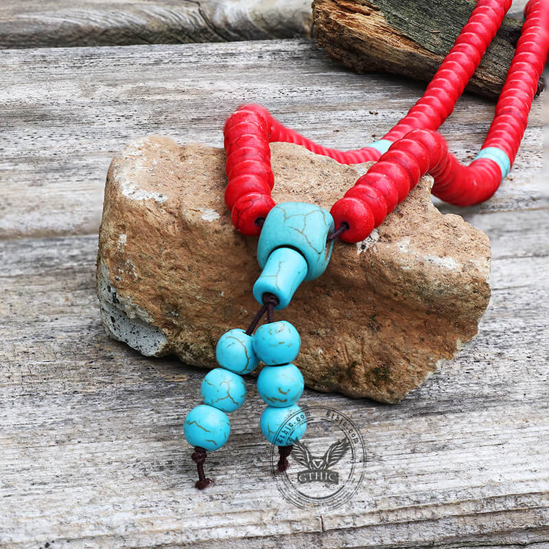 Prayer Beads Turquoise Necklace