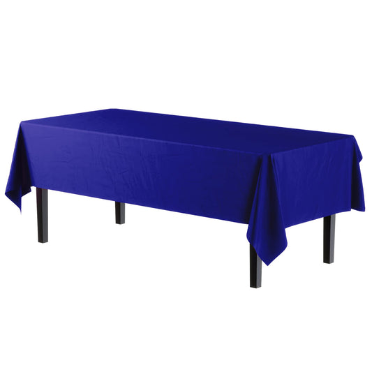 Navy Blue Plastic Table Cover