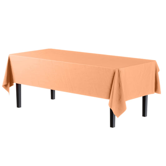 Premium Peach Plastic Table Cover