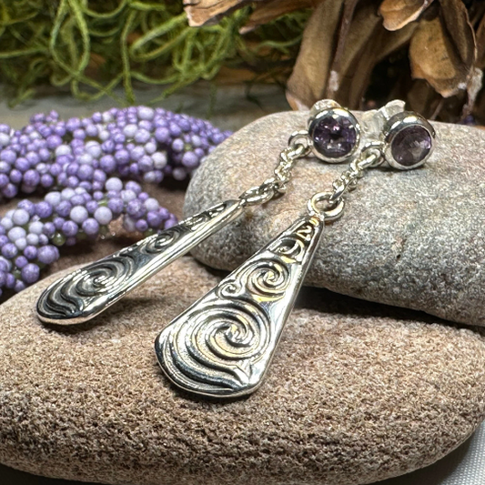 Cablaith Triple Spiral Earrings
