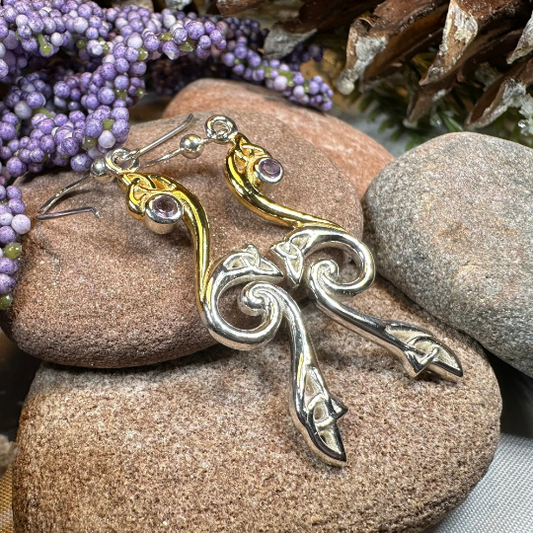 Mystic Dreamer Trinity Knot Earrings