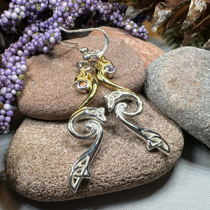 Mystic Dreamer Trinity Knot Earrings