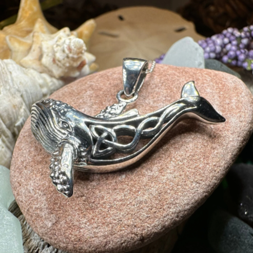 Celtic Knot Whale Necklace