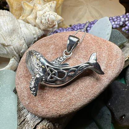 Celtic Knot Whale Necklace