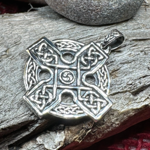 Lyre Celtic Cross Necklace
