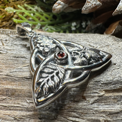 Oak Ash Thorn Trinity Knot Necklace