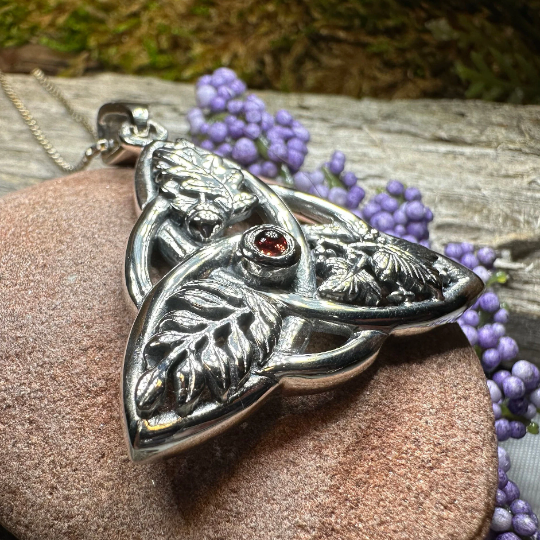 Oak Ash Thorn Trinity Knot Necklace