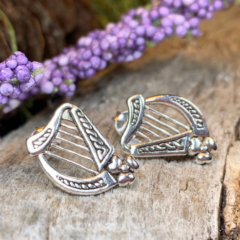 Cian Harp Post Earrings
