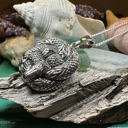 Forever Bound Celtic Snake Necklace