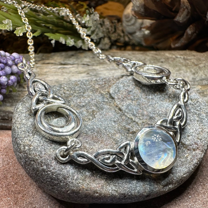 Celtic Triple Moon Necklace