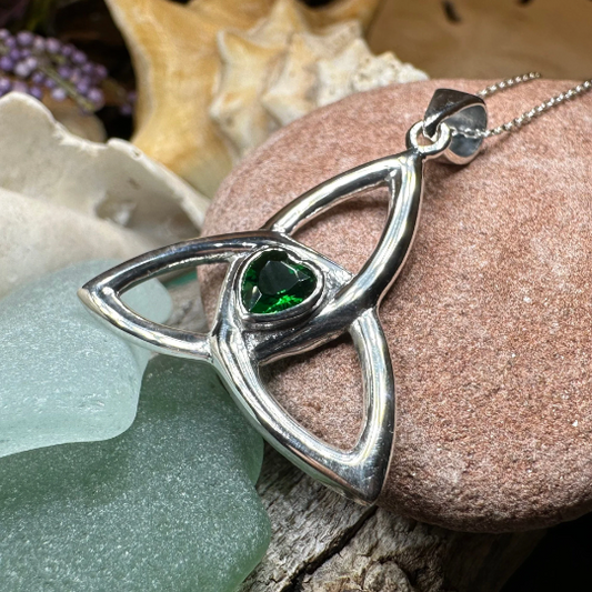McKenna Trinity Knot Heart Necklace