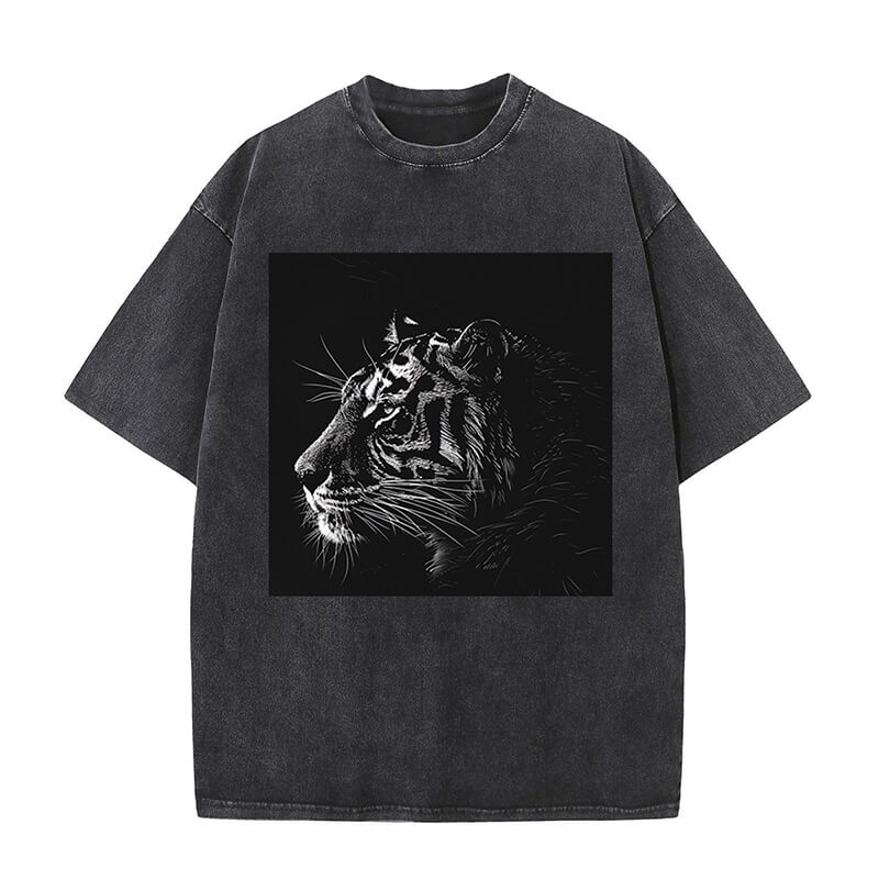 Psychedelia Tiger Washed Short Sleeve T-shirt