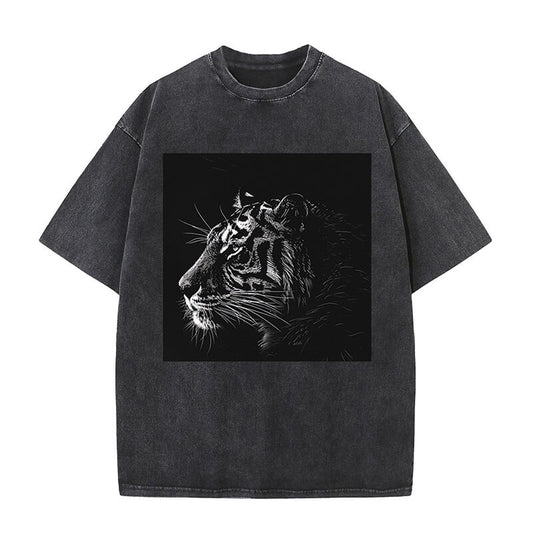 Psychedelia Tiger Washed Short Sleeve T-shirt