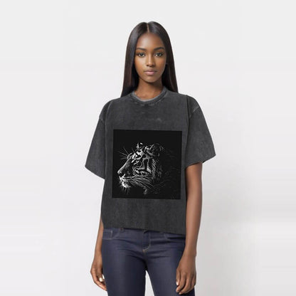Psychedelia Tiger Washed Short Sleeve T-shirt