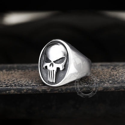 Punk Designed Skull Head Stainless Steel Ring