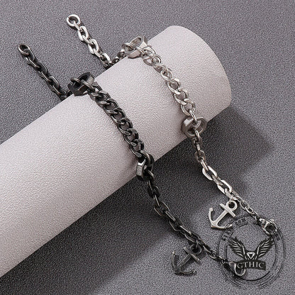 Punk Anchor Stainless Steel Chain Marine Bracelet