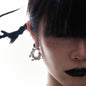 Punk Coil Spring Titanium Steel Earrings