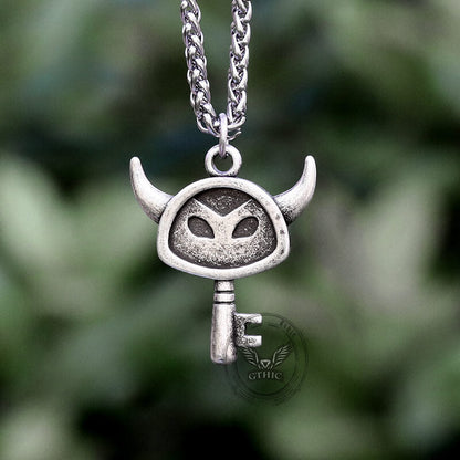 Punk Devil Key Stainless Steel Pendant
