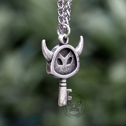 Punk Devil Key Stainless Steel Pendant