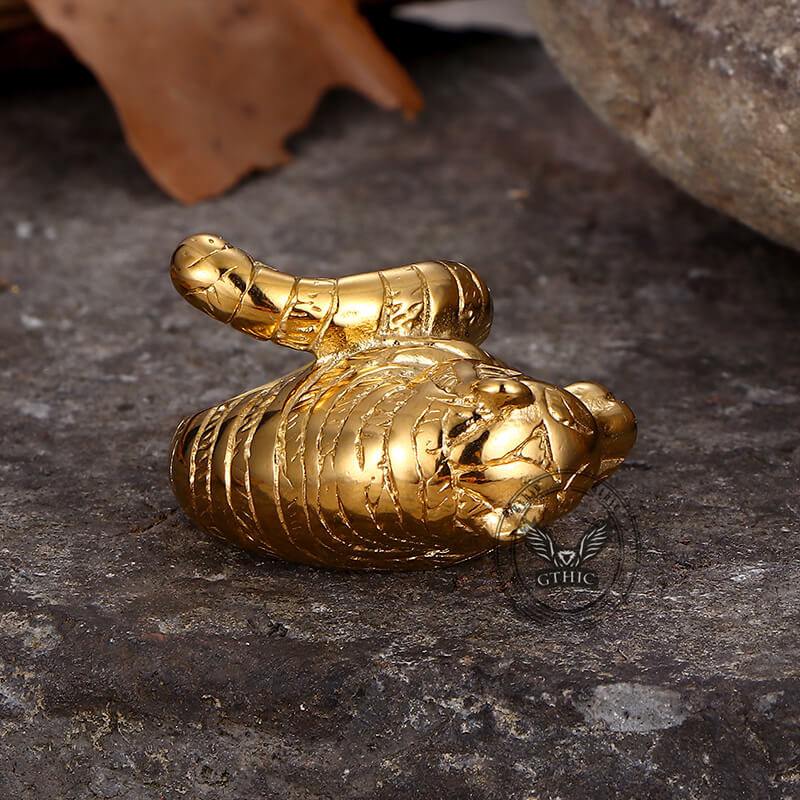 Punk Ferocious Tiger Stainless Steel Animal Ring