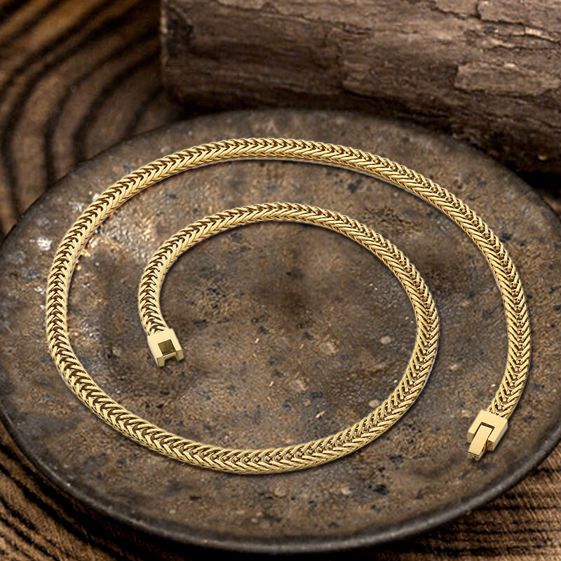 Punk Keel Chain Jewelry Buckle Stainless Steel Necklace