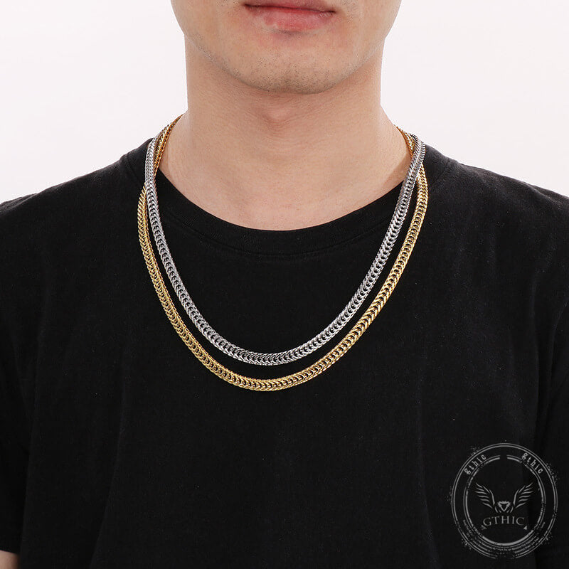 Punk Keel Chain Jewelry Buckle Stainless Steel Necklace