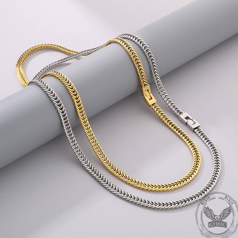Punk Keel Chain Jewelry Buckle Stainless Steel Necklace