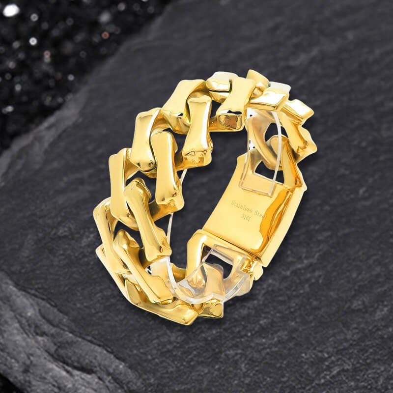 Punk Rhombus Cuban Chain Stainless Steel Bracelet