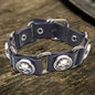 Punk Skull Head PU Leather Adjustable Bracelet