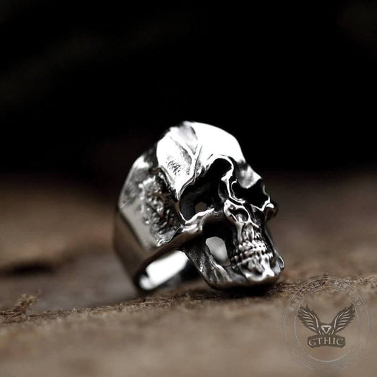 Distorted Soul Stainless Steel Skull Ring